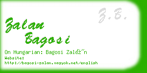 zalan bagosi business card